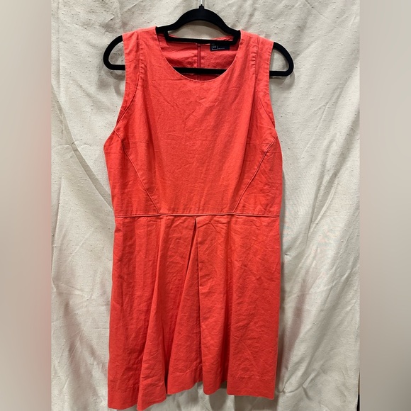 gap orange dress GapStudio Satin Slip Dress